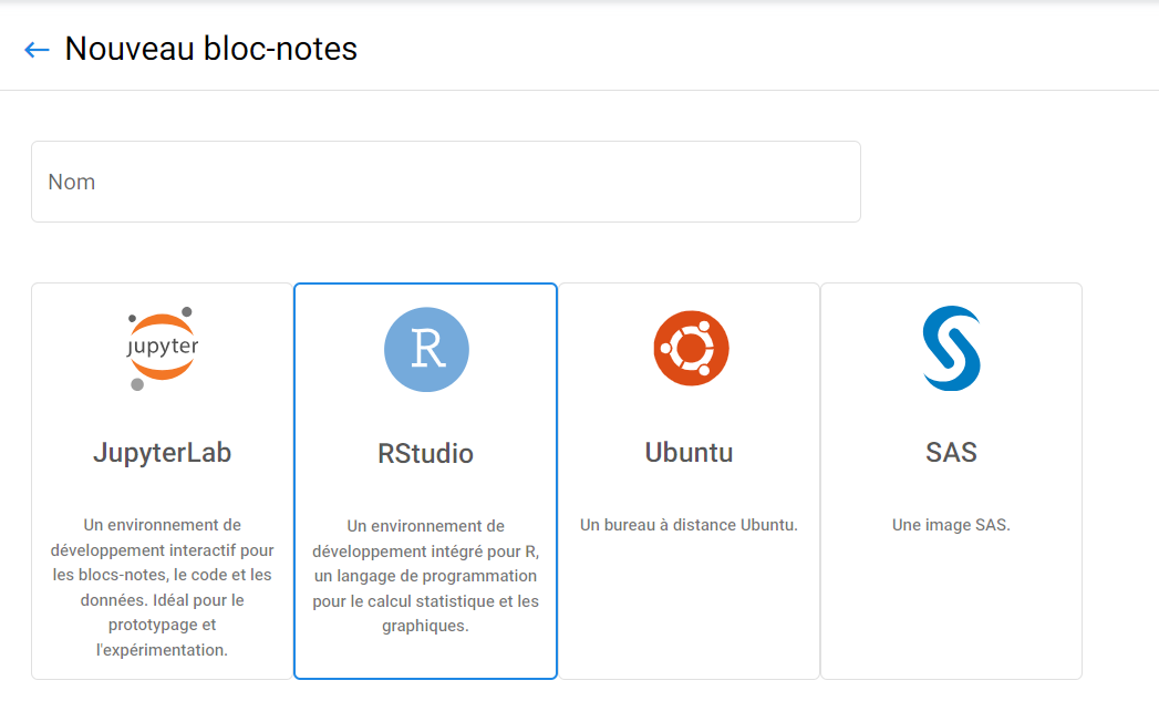 Menu RStudio