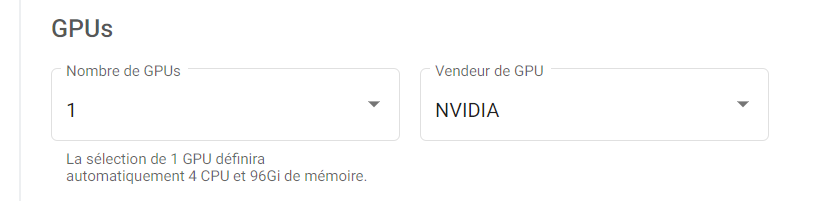 Configuration GPU