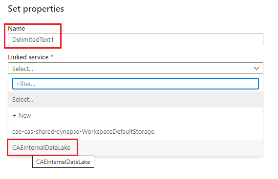 Set properties