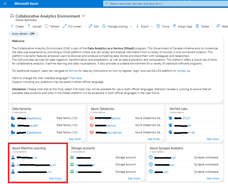 AML from Dashboard