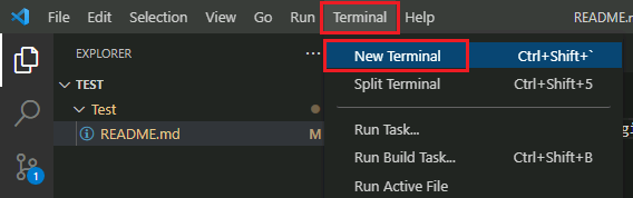 Open a terminal