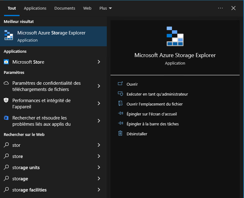 Microsoft Azure Storage Explorer