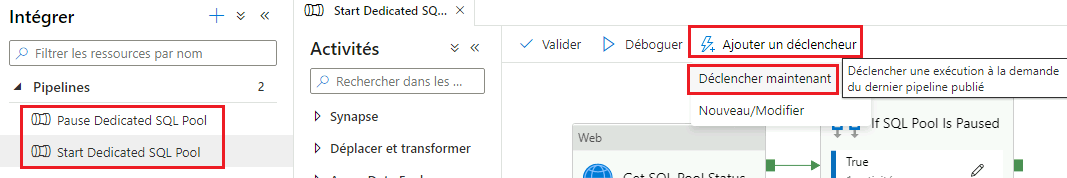 Start or Stop SQL Pools