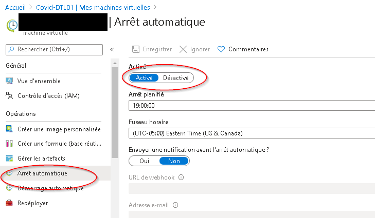 arrêt automatique