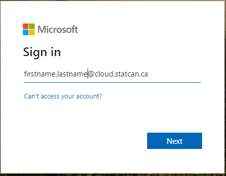 Microsoft Sign In Prompt